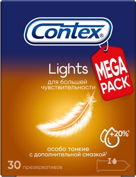 Каталог Презервативы Contex® Lights, особо тонкие, 3 шт. в интернет-магазине veles-evp.ru