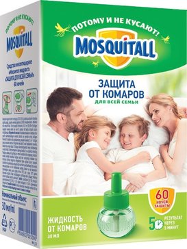 Mosquitall защита жидкость для всей семьи 60 ночей