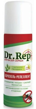 Dr.rep/доктор реп аэрозоль от комаров и мошек 150мл