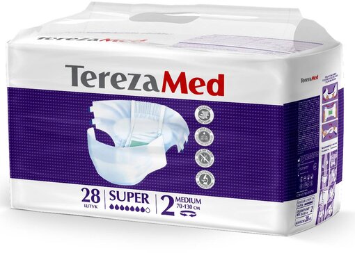 Подгузники для взрослых TerezaMed/ТерезаМед Super Medium (р.2) 28 шт