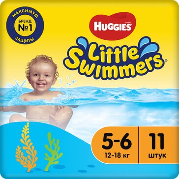 Huggies Little Swimmers подгузники-трусы для плавания 12-18кг 11 шт