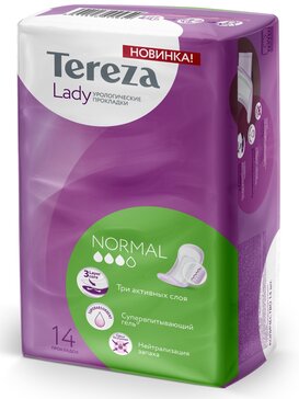 Прокладки урологические для женщин TerezaLady Normal 14 шт