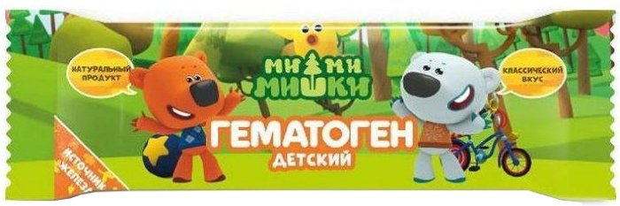 Гематоген детский 40г ми-ми-мишки