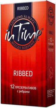 in Time RIBBED презервативы с ребрами 12 шт