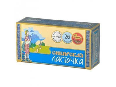 Сибирская ласточка чай 1.5г ф/пак 26 шт