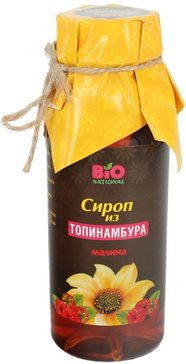 Bionational сироп 250мл топинамбур натуральный 70% /малиновый