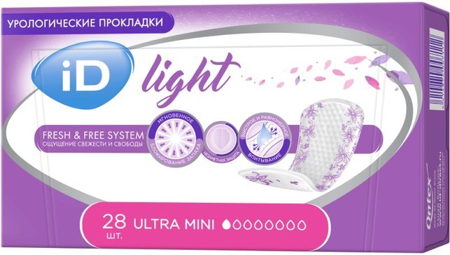 ID light прокладки урологические ultra mini 28 шт