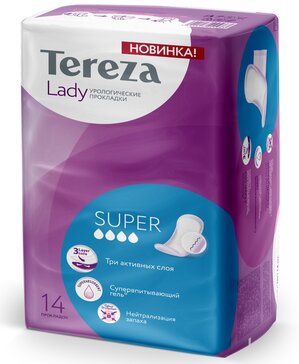 Прокладки урологические для женщин TerezaLady Super 14 шт