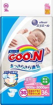 Goon подгузники 0-5кг 36 шт