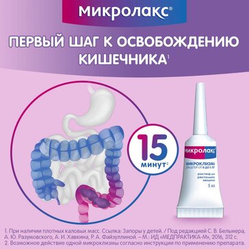 Купить Микролакс Микроклизмы Для Детей С 0 Лет 5 Мл 4 Шт (Натрия.