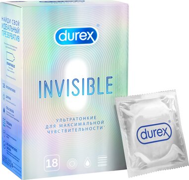 Презервативы Durex Invisible 18 шт