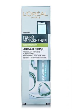 Loreal гений увлажнения аква-флюид 70мл для нормальной и комбинированной кожи 1 шт