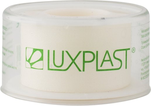 LUXPLAST Пластырь шелковый фиксирующий 2.5х500см катушка