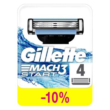 Gillette mach3 кассеты сменные для бритья 4 шт start