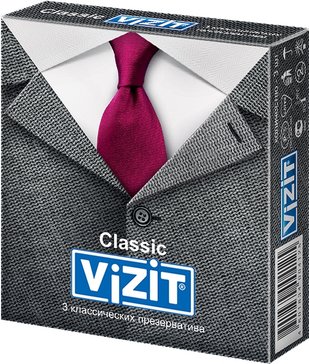 Презерватив vizit 3 шт классические