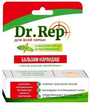 Dr.rep/доктор реп бальзам-карандаш взрослый после укусов насекомых 4.2г