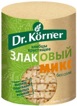 Dr.korner хлебцы хрустящие злаковый микс 90г