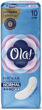 Прокладки Ola! CLASSIC NORMAL без крылышек 10 шт