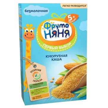 Фрутоняня каша безмолочная 180г кукурузная