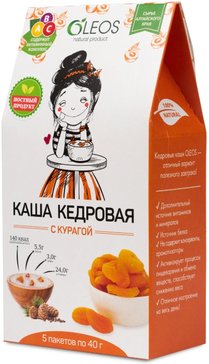 Олеос каша 40г 5 шт кедровая с курагой