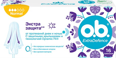 O.B. ExtraDefence Normal тампоны 16 шт 