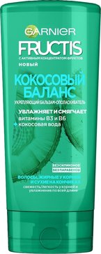 Garnier fructis бальзам-ополаскиватель укрепляющий 200мл кокосовый баланс