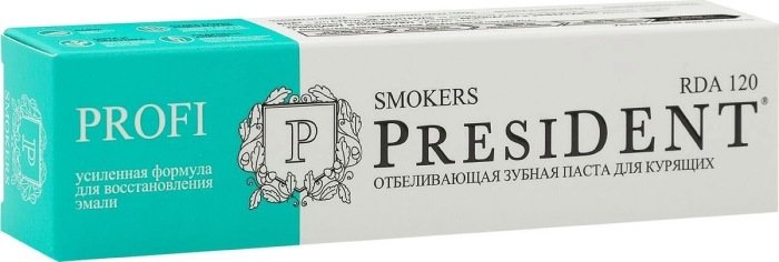 PresiDENT PROFI Smokers зубная паста для устранения никотинового налета 50 мл