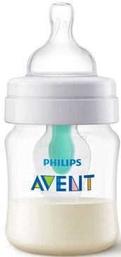 Детская бутылочка с медленным потоком Philips Avent Anti-colic с клапаном AirFree SCF810/14, 125 мл, 1 шт, 0 мес +