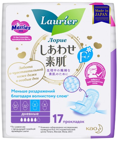 Laurier F Super прокладки гигиенические 25 см 17 шт супертонкие