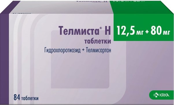 Телмиста н таб 12.5мг+80мг 84 шт