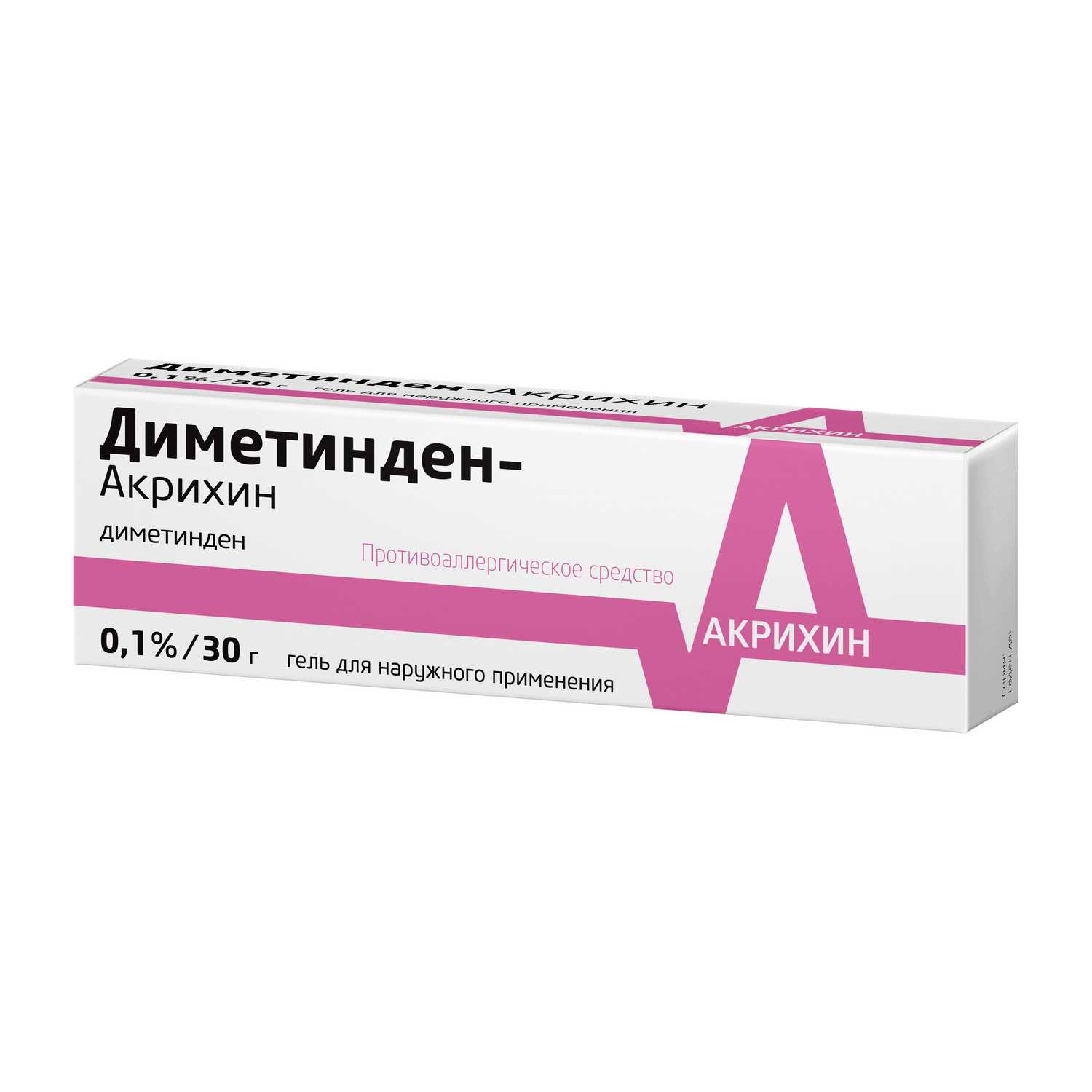 Купить Диметинден-Акрихин гель 0.1% 30 г (диметинден) по выгодной цене .