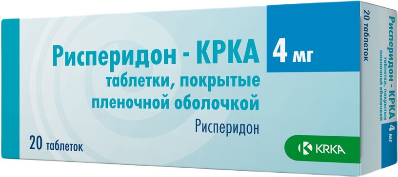 Купить Рисперидон-КРКА таб 4 мг 20 шт (рисперидон) по выгодной цене в .
