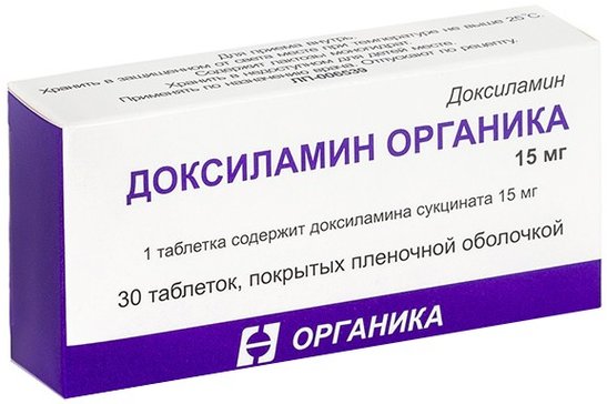 Купить Доксиламин Органика таб 15мг 30 шт (доксиламин) по выгодной цене .