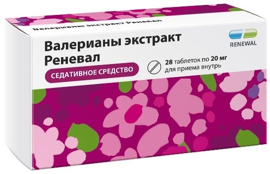 Купить Валерианы экстракт Реневал таб 20 мг 28 шт (валерианы экстракт .