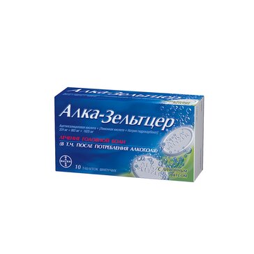 Купить алка-Зельтцер таб шип. 10 шт (ацетилсалициловая кислота+лимонная ...