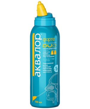 Купить Аквалор Форте Дуо 150 мл Средство для орошения и промывания ...