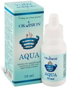 Купить okvision Aqua Капли для глаз увлажняющие облегчают ношение всех ...