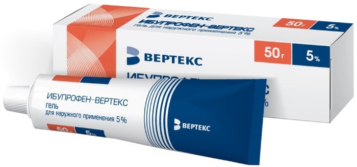 Купить Ибупрофен-ВЕРТЕКС гель 5% 50 г (ибупрофен) по выгодной цене в .