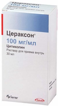 Купить цераксон раствор для приема внутрь 100 мг/мл 30 мл (цитиколин ...