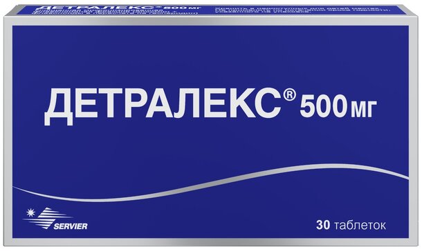Купить Детралекс таб п/п/об 500мг 30 шт (гесперидин+диосмин) по .