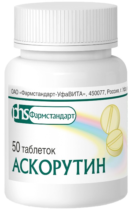 Купить аскорутин таб 50 шт (аскорбиновая кислота+рутозид) в городе ...