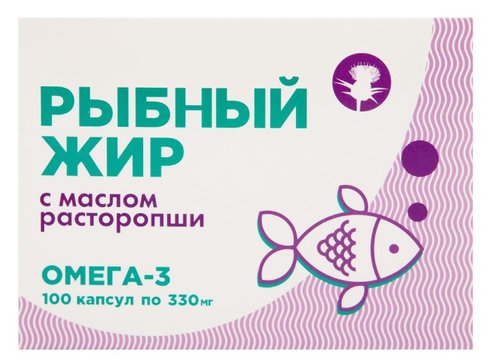Купить рыбный жир с маслом расторопши капс 100 шт в городе Москва и ...