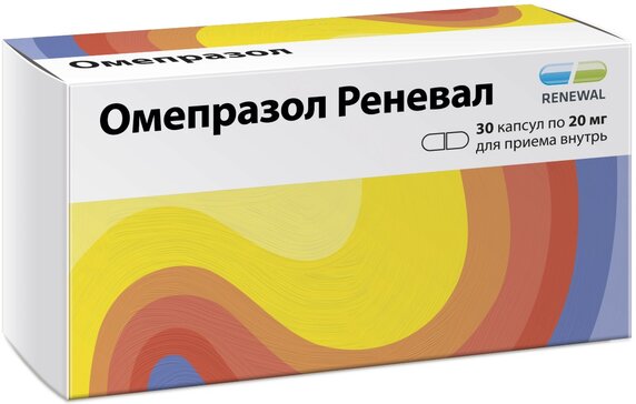 Купить Омепразол Реневал капс 20 мг 30 шт (омепразол) по выгодной цене .