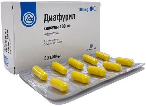 Купить диафурил капс 100мг 30 шт (нифуроксазид) от 296 руб. в городе ...