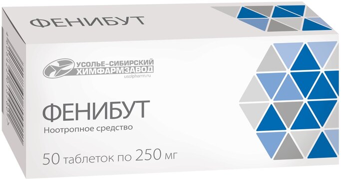 Купить фенибут таб 250 мг 50 шт (аминофенилмасляная кислота) от 329 руб ...