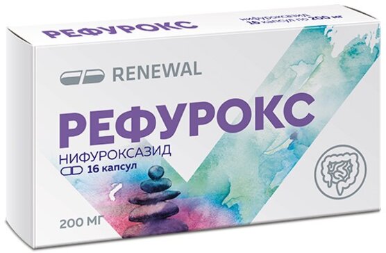 Купить рефурокс капс 200 мг 16 шт (нифуроксазид) от 239 руб. в городе ...