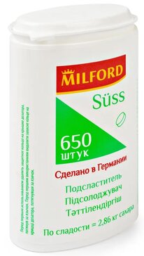 Купить милфорд Suss подсластитель таб 650 шт от 249 руб. в городе ...