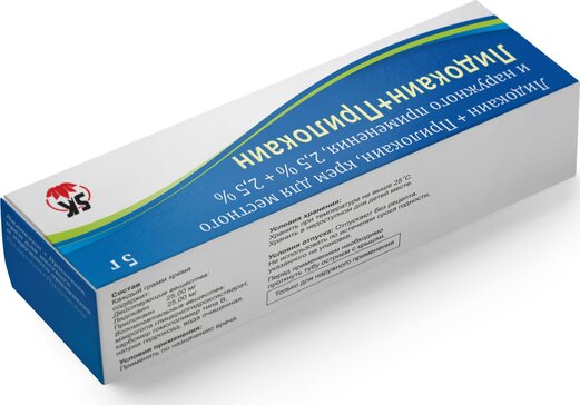Купить лидокаин+Прилокаин крем 2,5%+2,5% 5 г для местного и наружного ...