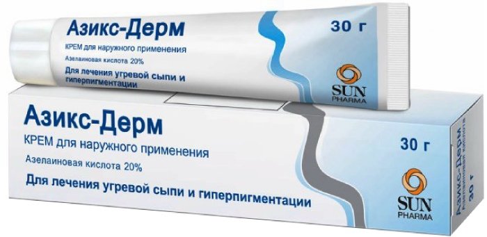 Купить азикс-Дерм крем 20% 30г туба (азелаиновая кислота) от 1136 руб ...