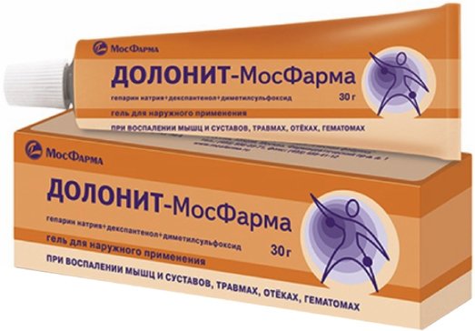 Купить Долонит-Мосфарма гель 30 г (гепарин натрия+декспантенол .